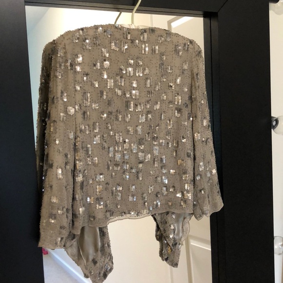 parker sequins cardigan/jacket size small - Picture 2 of 3